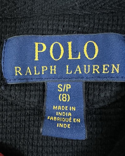 Polo Ralph Lauren Black Youth Long sleeve Hoodie S/P (8) - Picture 2 of 6