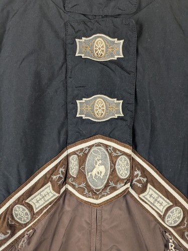 Bogner RARE Vintage Embroidered Brown Black Hooded Zip Ski Jacket *READ* - Bild 8 von 24