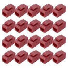 20 Pack RJ45 Ethernet Coupler, Cat6 Coupler for Cat6/Cat5e/Cat5,Red