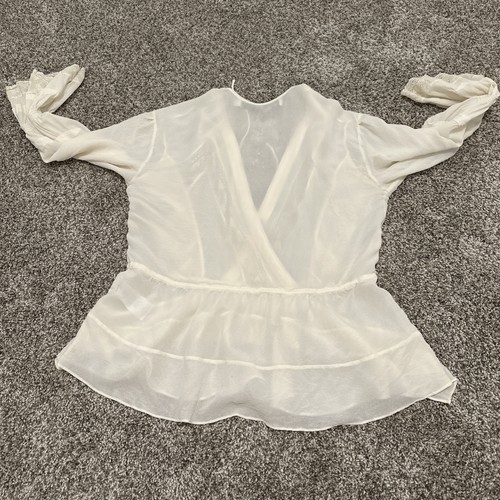 IRO Endless 100% Silk White Blouse Top Women’s Size 38 MSRP $655 - Picture 9 of 10