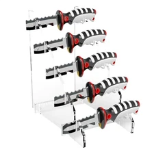Detachable Acrylic Knives Display Stand Clear Display Stand Knives Holder Rack