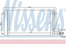 Nissens Condenser for Skoda Fabia BZG/CEVA/CGPA 1.2 March 2010 to December 2015