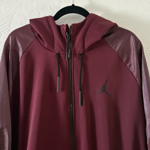 Jordan 360 Therma Shield Max Jacket Mens SZ 3XL Maroon Full Zip Hood 800986-681 - Picture 2 of 14