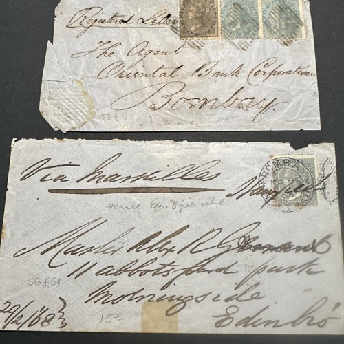 15 British India cover, wrappers, Envelope W/ Var cancels And Marking. Nice Col - Picture 12 of 21