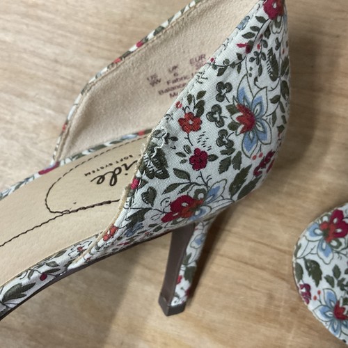 Life Stride Soft System Womens Lucky Floral Peep-toe Heels Sz 9W Cottagecore - Picture 15 of 15