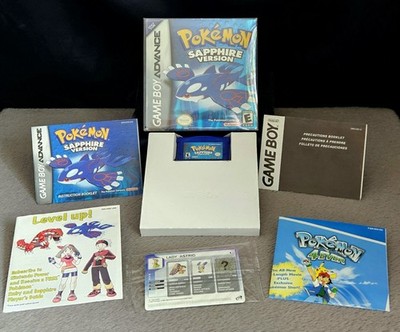 Pokemon Saphir Version Nintendo Gameboy Advance NTSC USA komplett komplett in OVP
