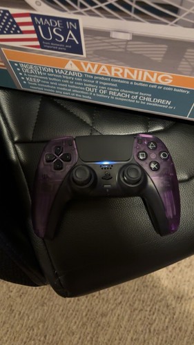 PlayStation Dualsense Wireless Controller- Custom Clear Purple Brand New - Picture 3 of 3