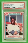 1990 POST KEN GRIFFEY JR  PSA 8 ... BONUS VINTAGE CARDS ADDED FREE!!