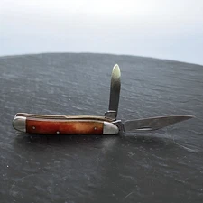 Case XX SR6220 Peanut Pocket Knife Smooth Satin Rose Bone 2-Blade USA Made ✓