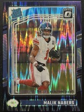 2024 Donruss Optic Rated Rookie Purple Shock Prizm #271 Malik Nabers RC SP