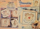 Lot of 2 Dreamsicles cherub cross stitch A year of & Sweethearts Leisure arts