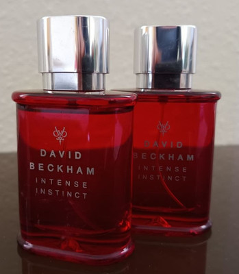2 x 50ml David Beckham intense Instinct Eau De Toilette Rarität