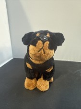 Webkinz Ganz 8  Rottweiler Dog Plush Stuffed Animal Black Brown Puppy Toy