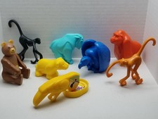 Vintage Fisher Price Animal Zoo Circus Action Figure Lot Of 8 Little People 80's