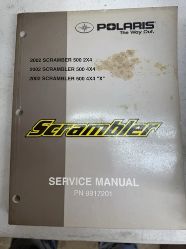 2002 Polaris Scrambler 500 2x4  4x4  4x4 "X"  Factory Service Manual