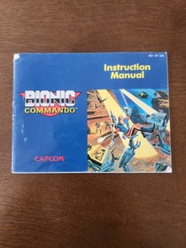 Capcom Bionic Commando Gioco Nintendo: NES CIB MANUALE - SCATOLA - CUSTODIA - CARRELLO