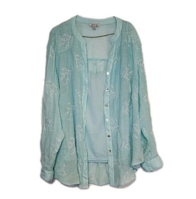 Rose Beverly Women's 2 Pieace Top Size XXL