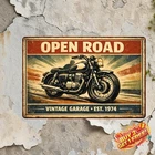 Ride Old Motorcycles Vintage Metal Tin Sign Retro Garage Wall Art 8x12
