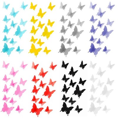 Schmetterlinge in 3D - Wandsticker Wand Dekoration Deko Wandtattoos - wählbar