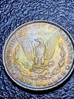 SD3 💎 1884 O Morgan Silver Dollar UNC A/U++ Toning Rainbow