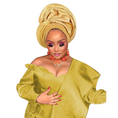 Africa Turban Cap Muslim Diamond Headtie Geles Wedding Party Head Wraps Headwear - Picture 10 of 41