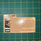 Vintage 1984 Hasbro GI Joe Deep Six V1 (S.H.A.R.C. Diver) Original Filecard ARAH