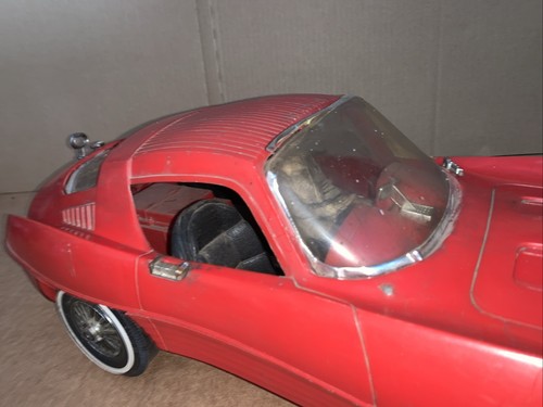 Vintage 1966 Johnny Speed 21 Zoll langes elektrisches ferngesteuertes Auto für Ersatzteile - Bild 9 von 13