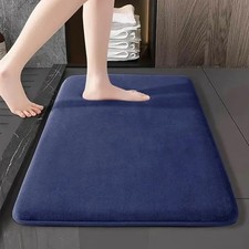 Image of Super Absorbent Bath Mat Non Slip Coral Velvet Bathroom Floor Door Rug Soft