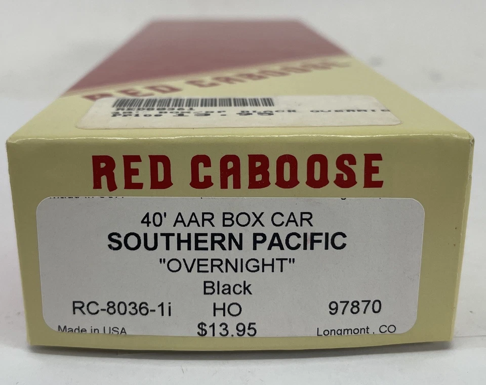 NIB Red Caboose HO Scale RC-8036-1i Southern Pacific 40’ AAR Box Car #51659 - Image 3 of 3