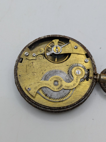 Reloj Bolsillo Ariston Watch Co. Vintage Hecho en Suiza Para Piezas/Reparaciones 48.96mm - Imagen 1 de 13