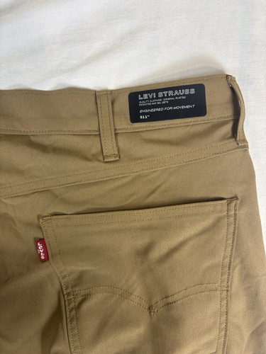 Levi Strauss Engineered Movement 511 Performance Stretch Pants 38x30 Brown Tan - Picture 4 of 5
