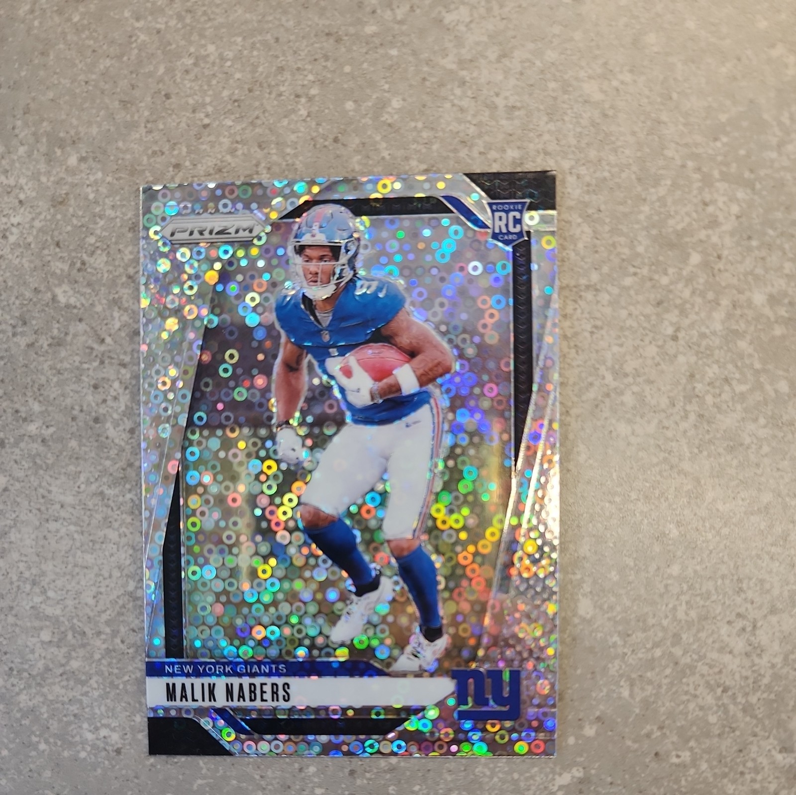 2024 Panini Prizm Malik Nabers Rookie No Huddle #370 Giants