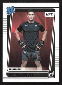 2022 Donruss UFC Movsar Evloev Press Proof Purple RC Rookie #218 Card