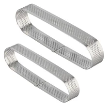 2 Pcs Multi-shape Stainless Steel Baking Molds Cake Tartlet Mould