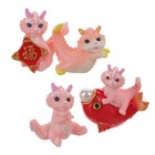  4 Pcs Dragon Statues Chinese Toy Cartoon Cool Figurines Action Figure