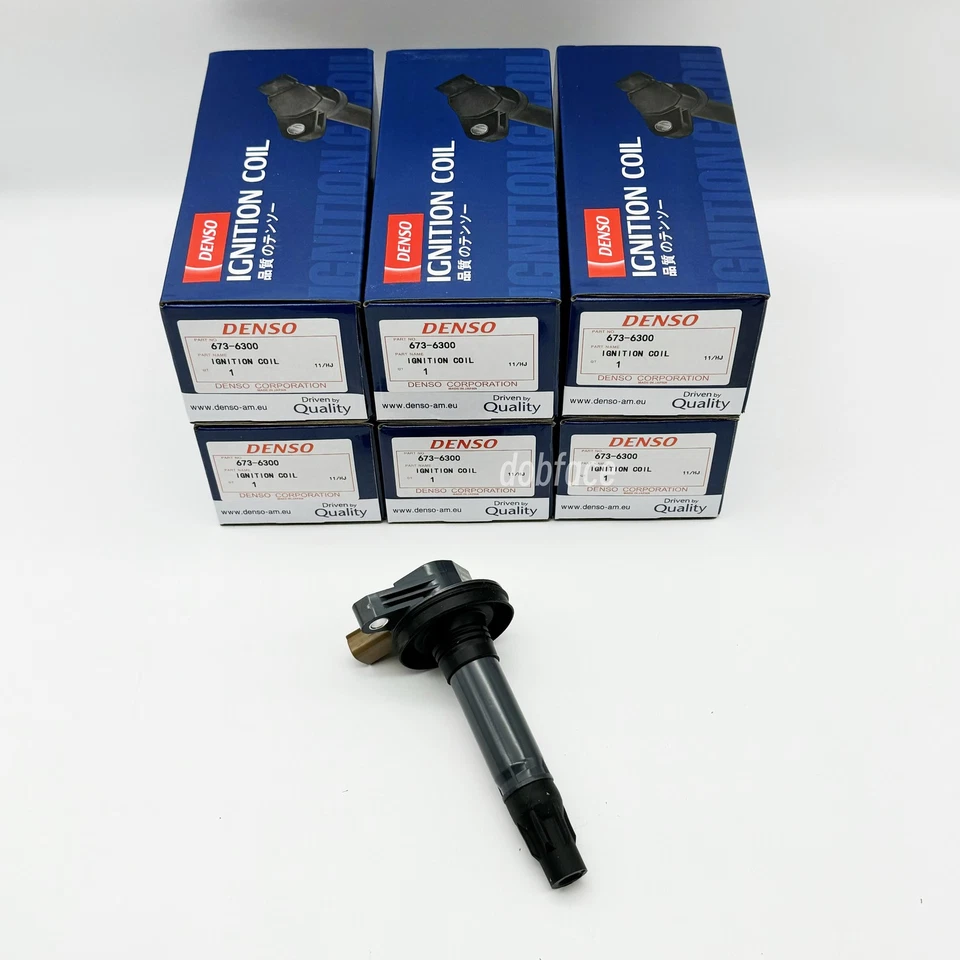 6 bobinas de encendido Denso 673-6300 BL3E-12A375-CA DG549 para Ford F150 3,5 L Foto 2 de 4