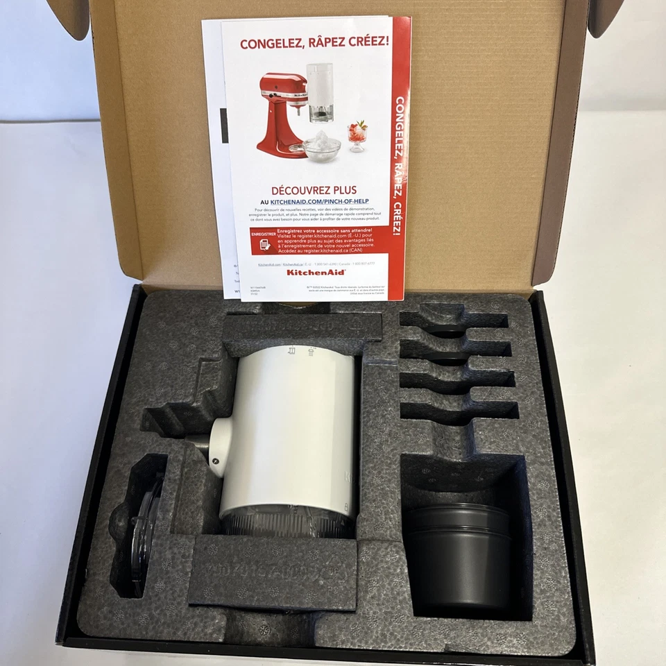 Accesorio de hielo para afeitar KitchenAid - KSMSIA sin usar. Caja abierta Foto 4 de 4