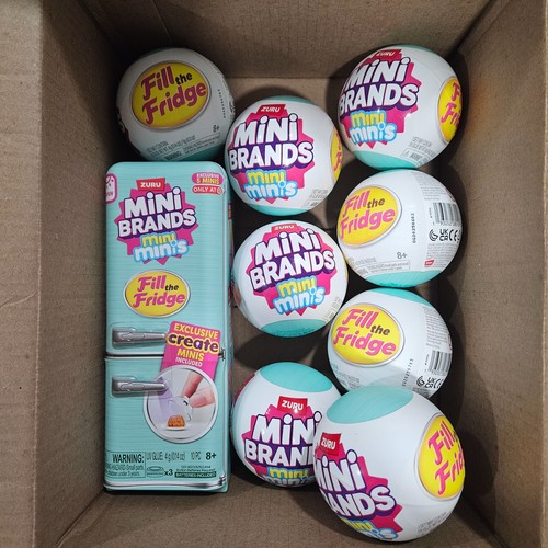 🥨🍕🎯 ZIEL EXKLUSIV 🎯 ZURU Mini Marken Kühlschrank füllen VERSIEGELT + 8 Kapseln