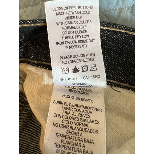 Levis 505 Jeans Boys Size 10 Slim Black Straight Leg Pockets Zip Close (b) NWT - Picture 6 of 12