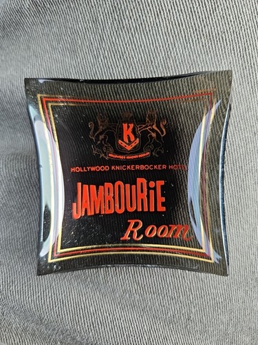 VINTAGE RETRO HOLLYWOOD KNICKERBOCKER HOTEL JAMBOURIE ZIMMER GLAS 2" ASCHENBECHER - Bild 1 von 5