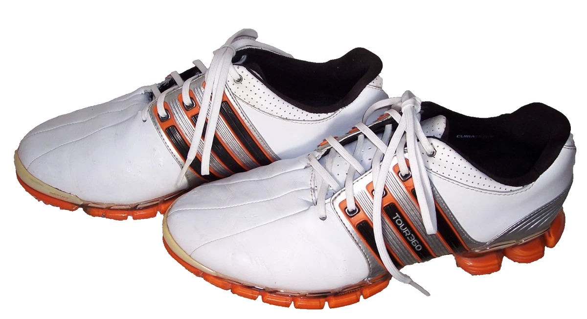 Adidas Tour 360 ATV Men\'s 10 White And Orange Golf Shoes Adidas Tour360 24 Men main image 4