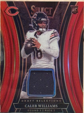 2024 Panini Select Football Draft Selections Patch RC Caleb Williams Red/Black