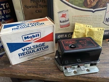 NOS 1950s Mobil Gas Station Voltage Regulator MC12 Parts Motor Oil Can  Antique
