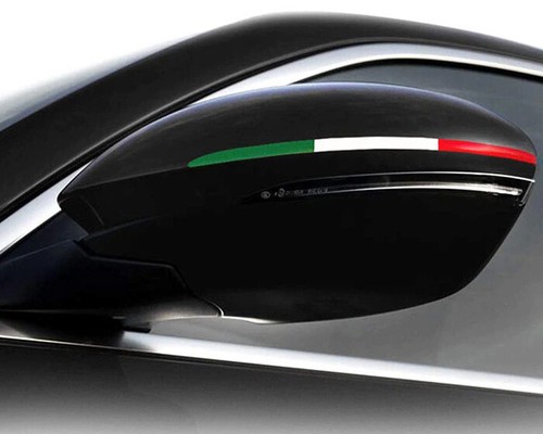 Coppia Adesivi Alfa Romeo Tricolore per specchi retrovisori Stelvio Giulia - Imagen 3 de 3