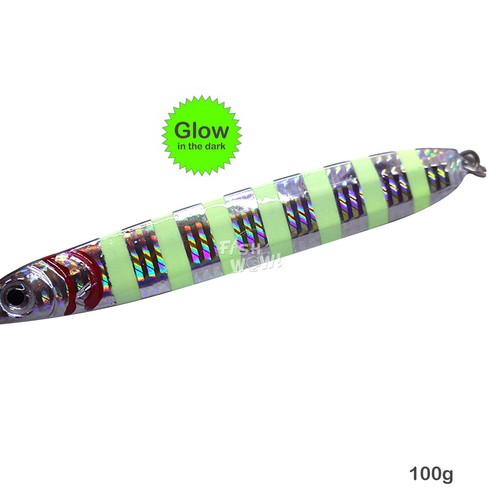 Fish WOW! 100g 3.5oz Fishing Vertical speed Knife Trolling Jigs butterfly lot - Picture 18 of 29