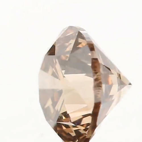 0.32 Ct Natural Loose Round Cut Diamond 4.15 MM Brown Color Round Diamond LQB839 - Video 1 of 1