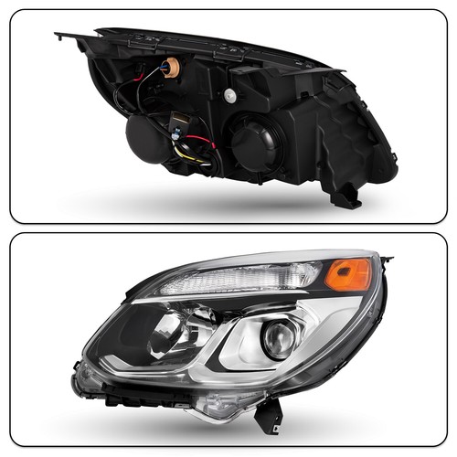 For 2016-2017 Chevy Equinox Halogen Chrome Headlights 16-17 Headlamp Assembly - Picture 4 of 8
