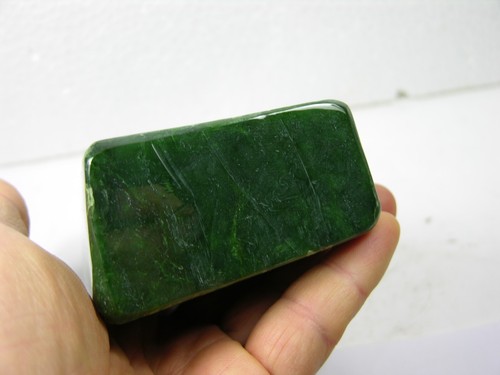 1 lb 5.80oz Russia 100% Natural Rough Tumbled Jade Nepherite Specimen 105mm 617g - Picture 5 of 7