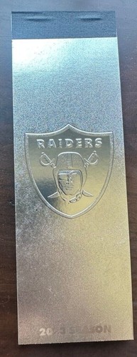 2023 Las Vegas Raiders Official NFL Season Ticket Stub - Pick any game! - Picture 2 of 2
