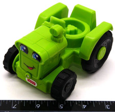 Fisher Price Little People Helpful Harvester Green Farm Tractor Vehicle